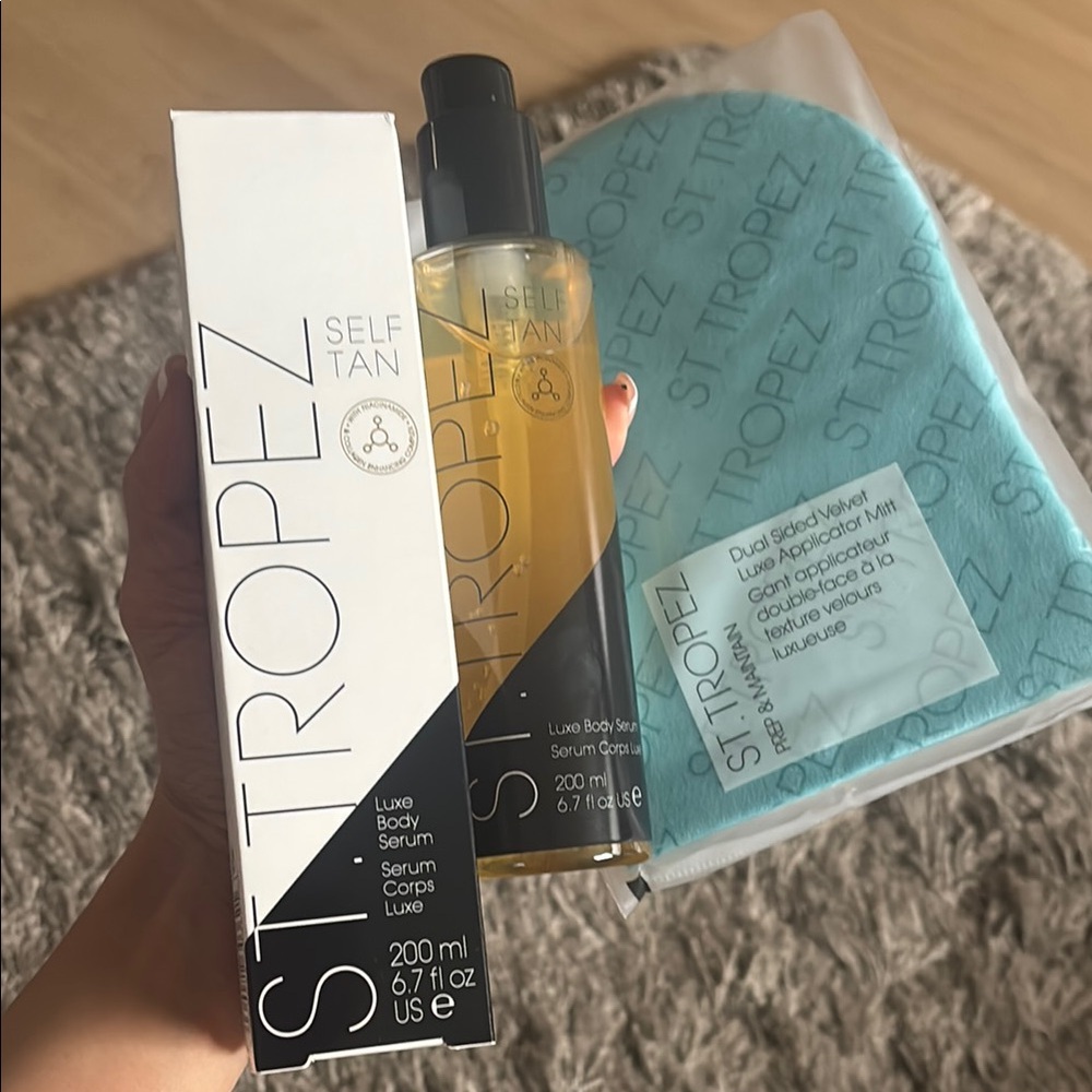 St. Tropez Luxe Body Serum with Mitt